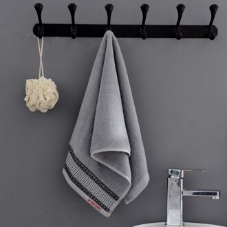 T239A Mooie Mannen Vrouwen Katoen Waterabsorberend Kleine Kakhi Grijs Huis Hotel Quick Droge Handdoek Gezicht Handdoek