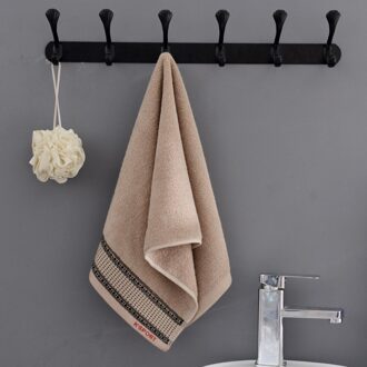 T239A Mooie Mannen Vrouwen Katoen Waterabsorberend Kleine Kakhi Grijs Huis Hotel Quick Droge Handdoek Gezicht Handdoek