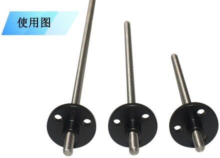 T3.5 3.5mm 100mm 150mm lengte picth 1mm lead 304 rvs trapeziumvormige schroef met POM moer 1 set 150Mm / lead 2mm