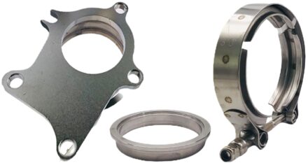 T3 T3/T4 5 Bolt Turbo Downpipe Flens 2.5in V-Band Conversie Adapter Kit