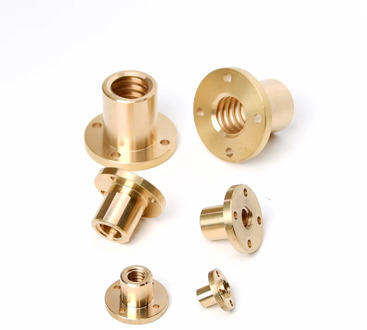 T5 T6 T8 T10 T12 T16 T20 Lead Screw Nut Pitch 1/2mm Lead 1/2/3/4/8/10mm/12mm/14mm Brass Lead Screw Nut For CNC Parts 3D Printer