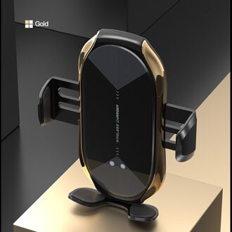 T6 Auto Smart Inductie Draadloze Oplader Mobiele Telefoon Stand Mount 10W Snelle Lading Met Magnetische Kop Autohouder Universele