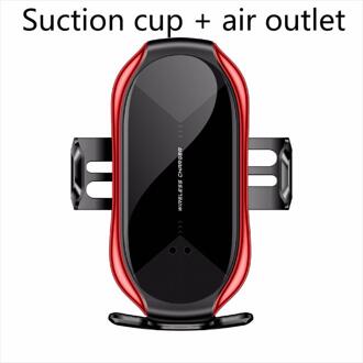 T6 Auto Smart Inductie Draadloze Oplader Mobiele Telefoon Stand Mount 10W Snelle Lading Met Magnetische Kop Autohouder Universele