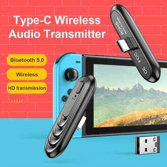 T71 Type-C Bluetooth Audio Adapter Draadloze Dongle Voor Switch Pc Tv PS4 Hoofdtelefoon Audio Type-C Dongle draadloze Adapter