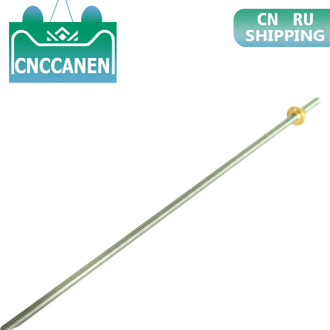 T8 8mm Lead Screw Pitch 2mm Lead 2mm 150 200 250 300 350 400 500 600 1000 1200 mm with Brass Nut For CNC 3D Printer RU Shipping