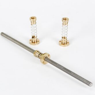 T8 Anti Backlash Lente Geladen Moer 3D Printer Onderdelen Voor Lood 2/4/8Mm Eliminatie Kloof Moer om Draadstang Lood Schroeven Cnc Diy Lead 4MM