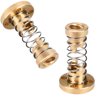 T8 Anti Backlash Nut Spring Loaded T8 Elimination Gap For Lead Screw Threaded Rod 2MM 4MM 8MM 3D Printer Parts DIY Motor