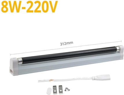 T8 Blacklight Blue UV Lamp 110V 220V 6W 8W Ultraviolet Fluorescerende BLB UV zwart Licht Buis voor Ultraviolet Detectie Verlichting 8W 220V