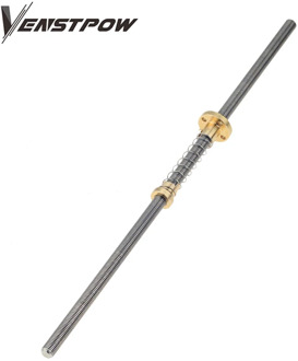 T8 Lead Screw THSL-500-8D Trapezoidal Lead Screw anti backlash spring loaded nut Thread 8mm Length 200 300 400 600 700 800