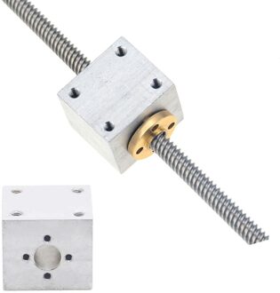 T8 Lood Schroef Moer Behuizing Beugel Voor 3D Printer Onderdelen T8 Trapeziumvormige Lood Schroef Conversie Moer Zetel Aluminium Blok 3stk