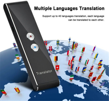 T8 Voice Translator 40 Languages Multi Languages Instant Translate Mini Wireless 2 Way Real Time Translator APP Bluetooth Device