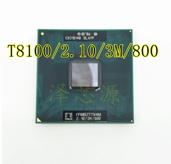 T8100 8100 CPU 3M Cache/2.1GHz/800/Dual-Core Socket 479 Laptop processor for GM45 PM45
