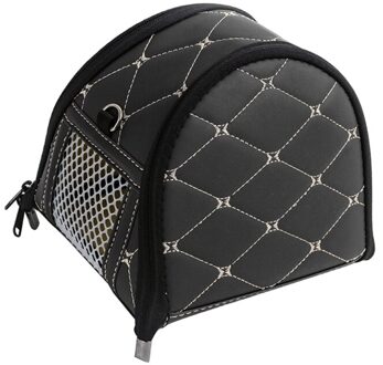 T84E Hamster Carrier Bag Draagbare Ademend Rugzak Verstelbare Schouderriem Egel Suiker Zweefvliegtuig Woestijnrat Reistas zwart