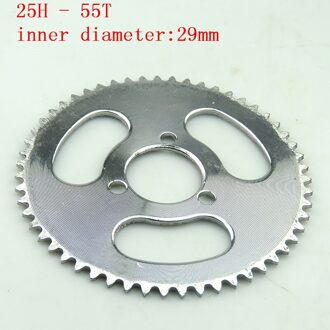 T8F 38T 25H 55T 65T 80T Tand 29Mmrear Tandwiel Voor 47CC 49CC Mini Moto atv Quad Dirt Pit Pocket Bike 25H 55T 29mm