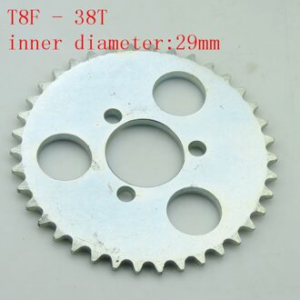 T8F 38T 25H 55T 65T 80T Tand 29Mmrear Tandwiel Voor 47CC 49CC Mini Moto atv Quad Dirt Pit Pocket Bike T8F 38T 29mm