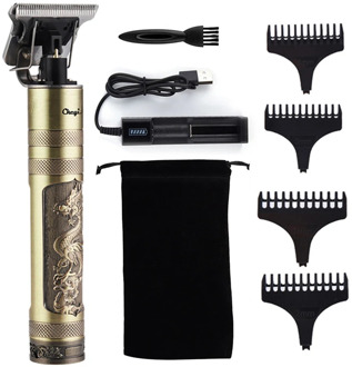 T9 hair trimmer Barber Haircut Rechargeable hair Clipper Cordless Men Hair Cutting Machine Beard trimmer 0mm razor shaver