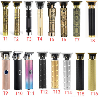 T9 Hair Trimmer Clipper Skeleton Heavy Hitter Cordless Trimmer Men Baldheaded Hair Clipper Finish Hair Cutting Machine