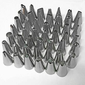 Taart Decoreren 48 Stks/set Rvs Icing Piping Nozzles Pastry Tips Set Cake Bakken Tools Accessoires # Eo
