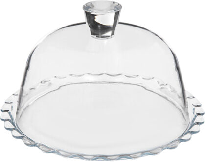 Taart presenteer stolp - decoratie glas - 26 cm - decoratie