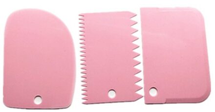 Taart Schraper Plastic Deeg Icing Fondant Schraper Bakken Tools Cake Decorating Keuken Молды Силиконовые Roze