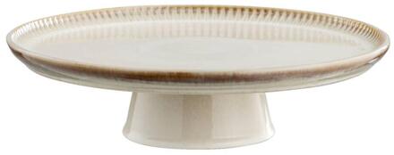 Taartplateau Camille - - Ø31 Cm - Stoneware - Beige - B8 Cm