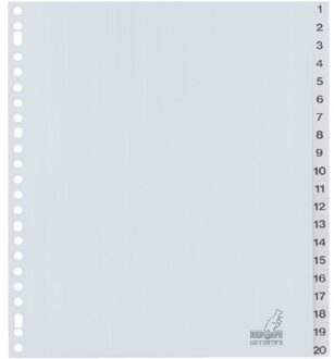 Tabbladen Kangaro 23-gaats G420CM-B 1-20 genummerd breed PP