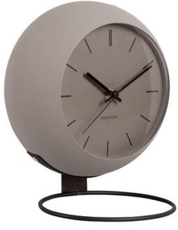 Table clock Nirvana Globe dark warm grey Grijs