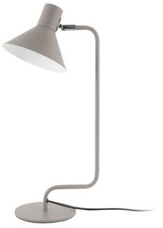 Table lamp Office Curved metal warm grey Grijs