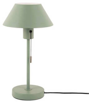 Table lamp Office Retro metal grayed jade Groen