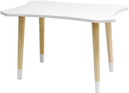 Table made of birch classic wooden table in a children's room table children's table