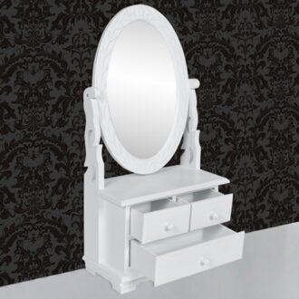 Table make up the classic style with oscillating oval mirror