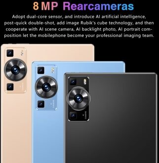 Tablet 6GB+128GB 10.1 inch 1960*1080 High-Clear Android13 4G Calling 8-Core MT6797 Processor 128GB Expandable Memory BT4.2 6000mAh Battery Long Standby Time with Tablet Case