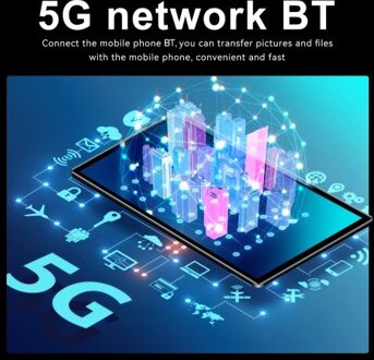 Tablet 8GB+256GB 10.1 inch Screen 5G Calling 10-Core MTK6797 Processor 128GB Expandable Memory Large Storage Capacity High-Clear Large Screen BT5.0 7000mAh Battery Long Standby Time Multifunctional Network Connection