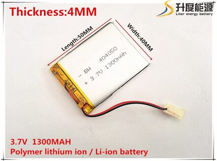 Tablet batterij 3.7 V 1300 mAh 404050 Universele Li-Ion batterij voor tablet pc 7 inch 8 inch 9 inch Mp3 MP4 GPS mobiele bluetooth