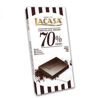 Tablet Chocolate black 70% cocoa · 100g.