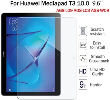 Tablet Gehard Glas Screen Protector Cover Voor Huawei Mediapad T3 10 9.6 Inch Tablet Explosieveilige Gehard Film M5 Lite 10.1 duim