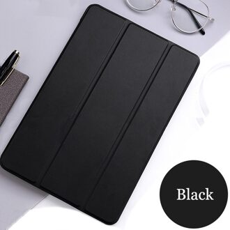 Tablet Geval Voor Huawei Mediapad M2 8.0 Smart Sleep Wake Beschermende Solid Shell Drievoudige Business Pu Leer voor M2-801L zwart