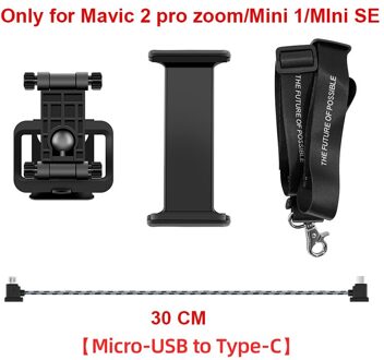 Tablet Houder Beugel Telefoon Voor Dji Mavic 2 Pro Zoom Mini 1 Se Drone Monitor Vooraanzicht Mount Voor Mavic pro/Air/Spark Accessoire Mavic 2 Mini type-C