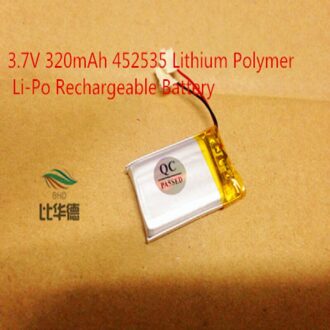 Tablet PC batterij capaciteit 452535 3.7V 320MAH Universele Li-Ion voor tablet pc Mp3 MP4 MP5 GPS mobiele bluetooth