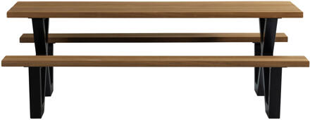Tablo Picknicktafel Crème, Zwart