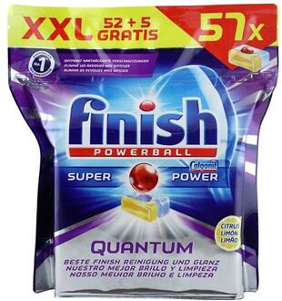 Tabs 52+5pcs Quantum lemon Vaatwastabletten