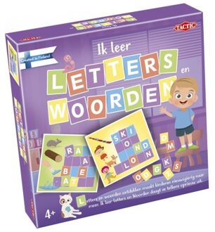 Tactic leerspel letters en woorden junior karton paars 119-delig