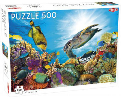 Tactic legpuzzel Animals koraalrif 31 x 47 cm karton 500 stukjes