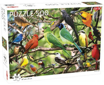 Tactic legpuzzel exotische vogels 47 x 31 cm 500 stukjes