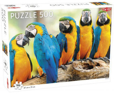 Tactic legpuzzel papegaaien 47 x 31 cm 500 stukjes