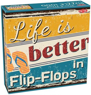 Tactic Life is better in Flip-Flops Puzzel (1000 stukjes)