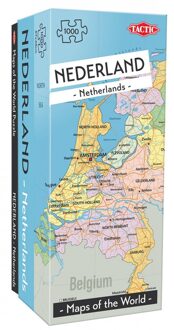 Tactic Maps of the World - Netherlands Puzzel (1000 stukjes)