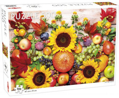 Tactic Puzzel Fruit and Flowers 500 Stukjes