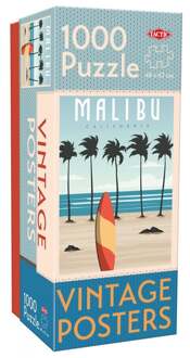 Tactic Vintage Cities - Malibu Poster Puzzel (1000 stukjes)
