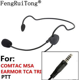 Tactical headset adjustable microphone stick NATO Plug headset for COMTAC MSA EARMOR TCA TRI PTT for prc152 PRC148 Walkie-talkie